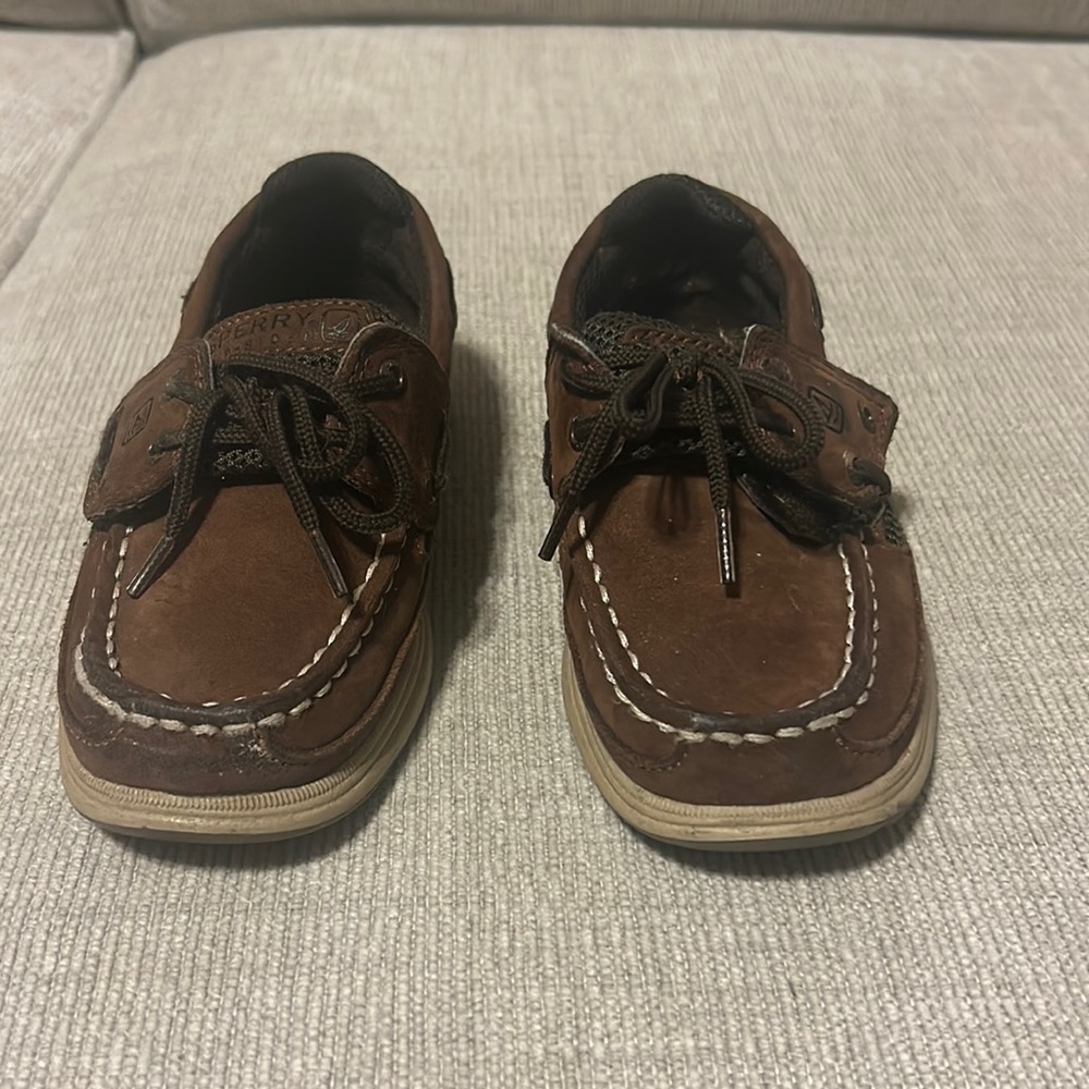 Used Boys Sperry shoes.
